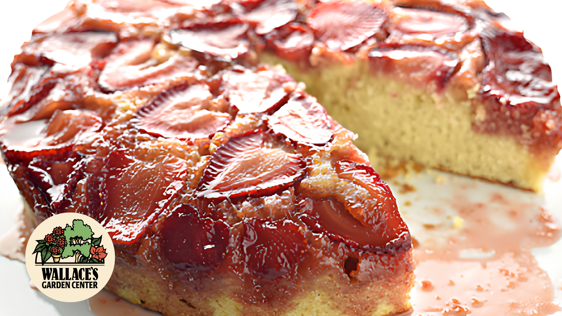 Wallaces Garden Center-Bettendorf-Iowa-Strawberry Upside Down Cake recipe
