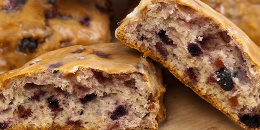 Blueberry Biscuits With Lemon Glaze - Wallace's Garden Center
