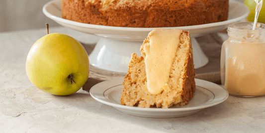 Irish Apple Cake with Custard Sauce wallacegardencenter