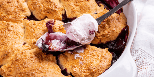 Peach & Blackberry Cobbler wallacegardencenter