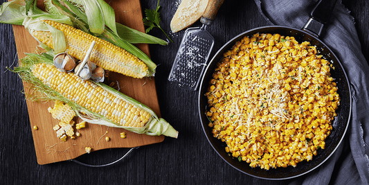 Skillet Charred Sweet Corn wallacegardencenter