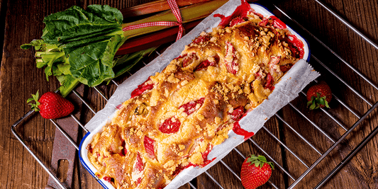 Strawberry Rhubarb Bread wallacegardencenter