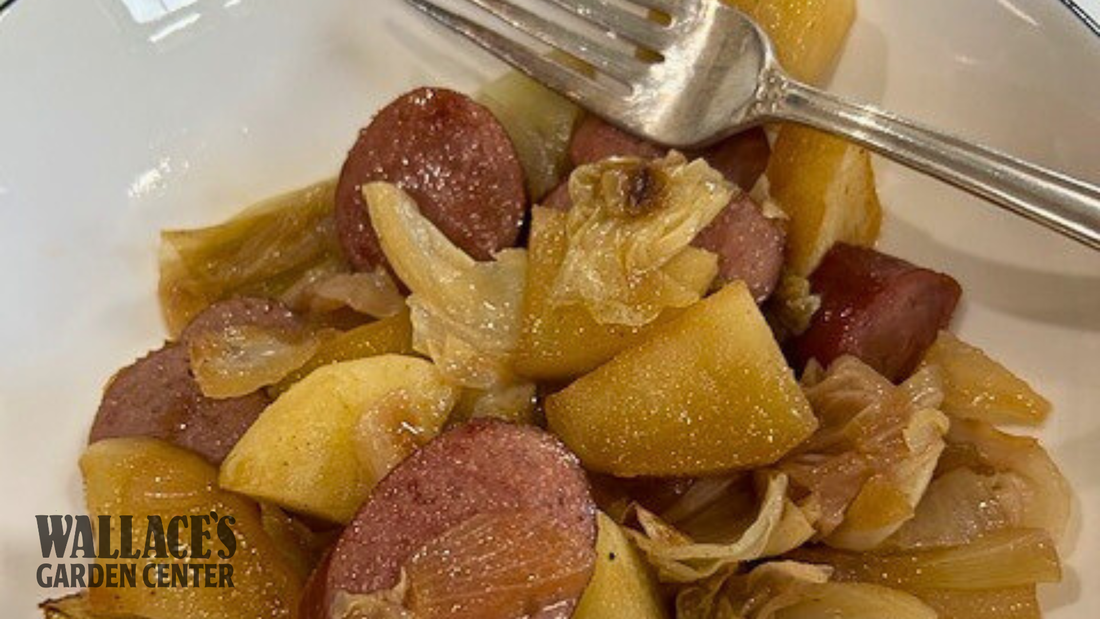 Cabbage & Apples With Sausage