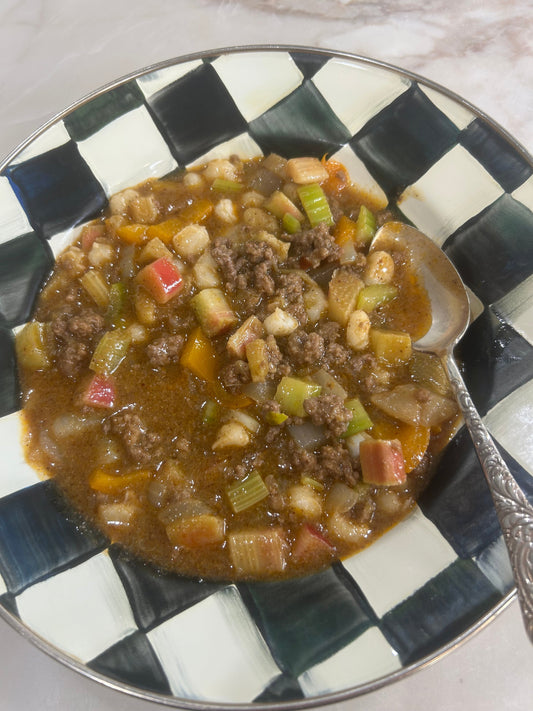 Rhubarb Pork Posole