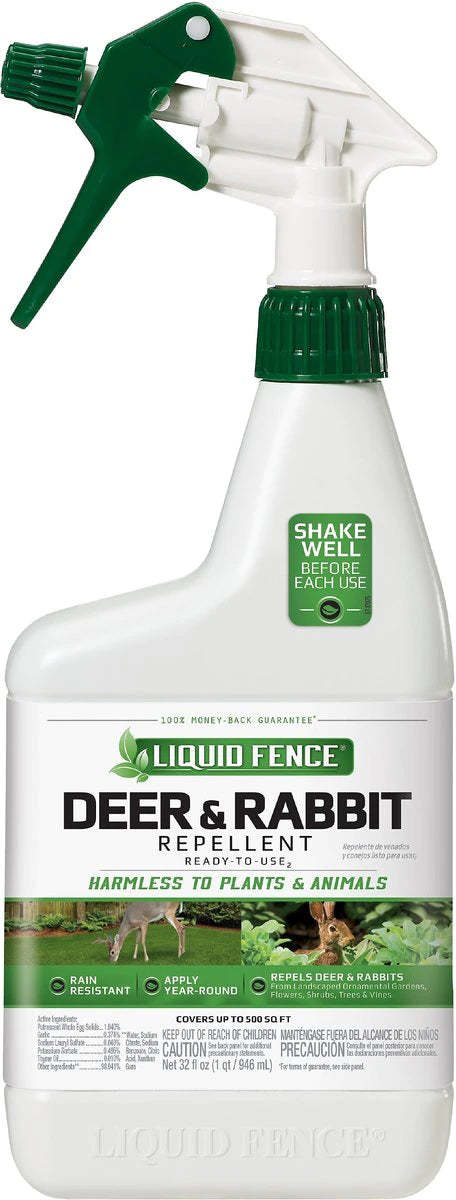 Bonide Go Away Deer and Rabbit Repellent 32 oz - Wallace's Garden Center