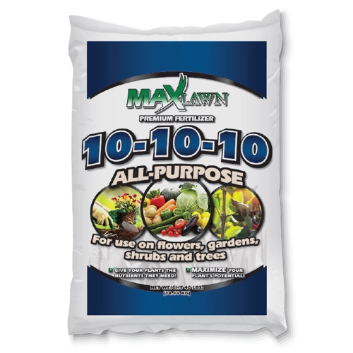 10-10-10 Fertilizer by Lawn Max 20lb bag - Wallace's Garden Center 