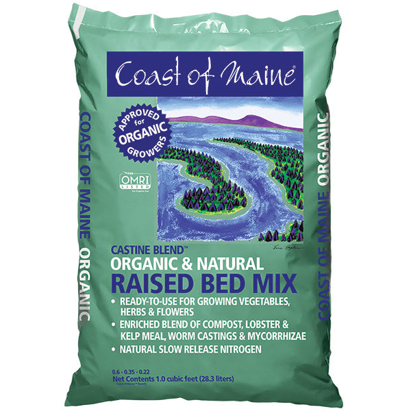 Coast of Maine Castine Blend Organic & Natural Raised Bed Mix 1.5 cu. ft. Bag wallacegardencenter