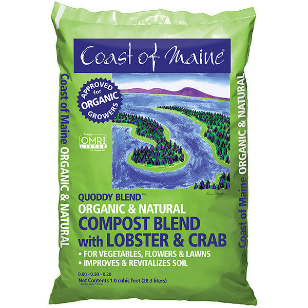 Coast of Maine Quoddy Blend Lobster Compost 1 cu. ft. Bag wallacegardencenter