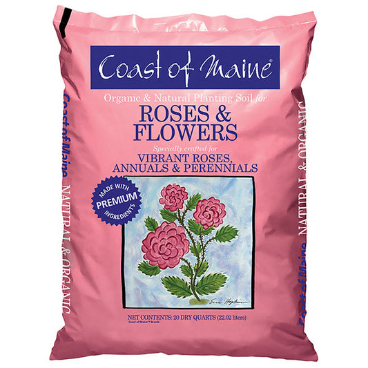 Coast of Maine Planting Soil for Roses and Flowers 20 Quart Bag wallacegardencenter