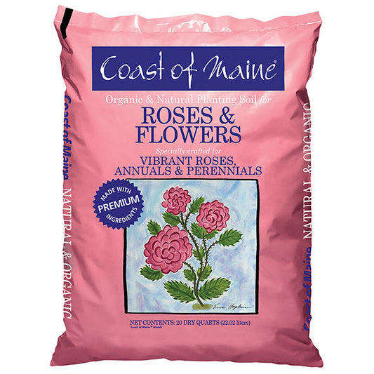 Coast of Maine Planting Soil for Roses and Flowers 20 Quart Bag - Wallace's Garden Center