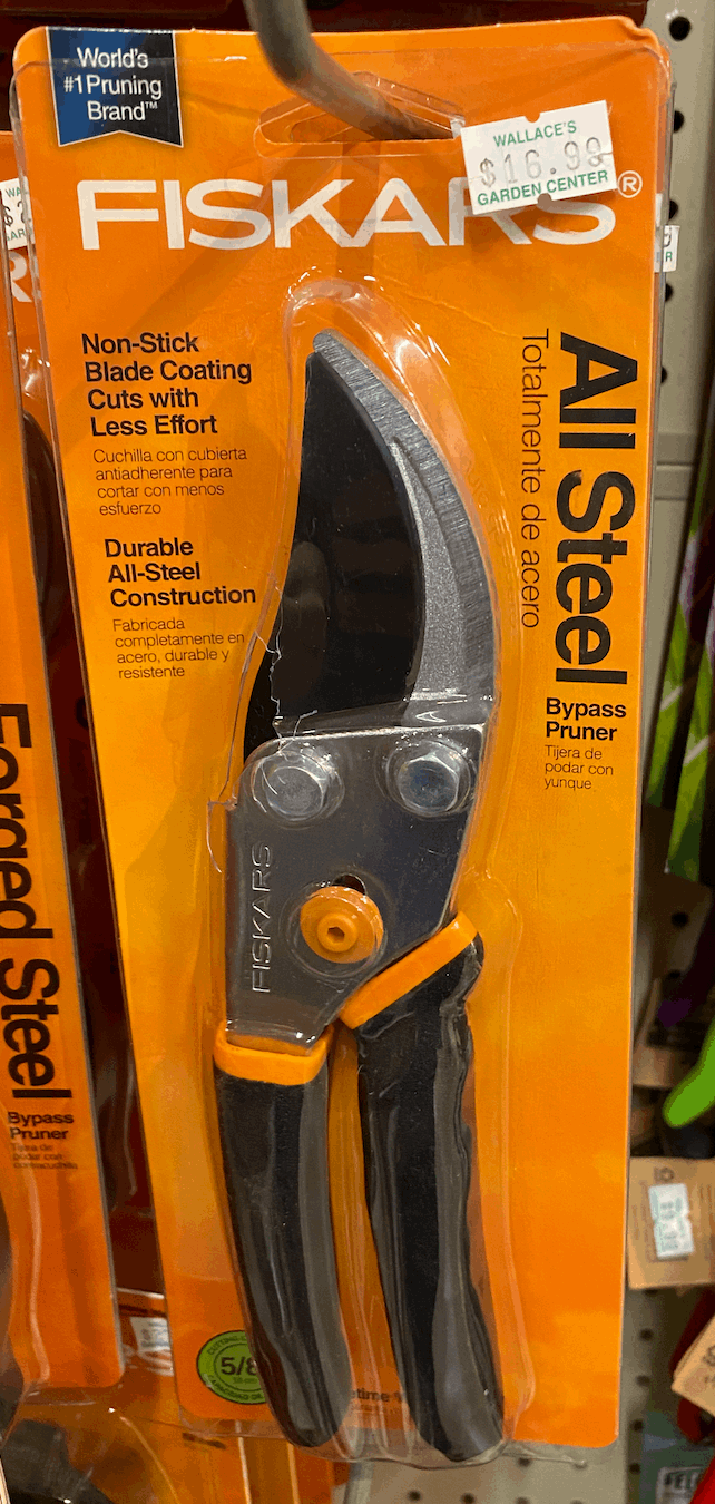 Fiskars All Steel By-pass pruner - Wallace's Garden Center