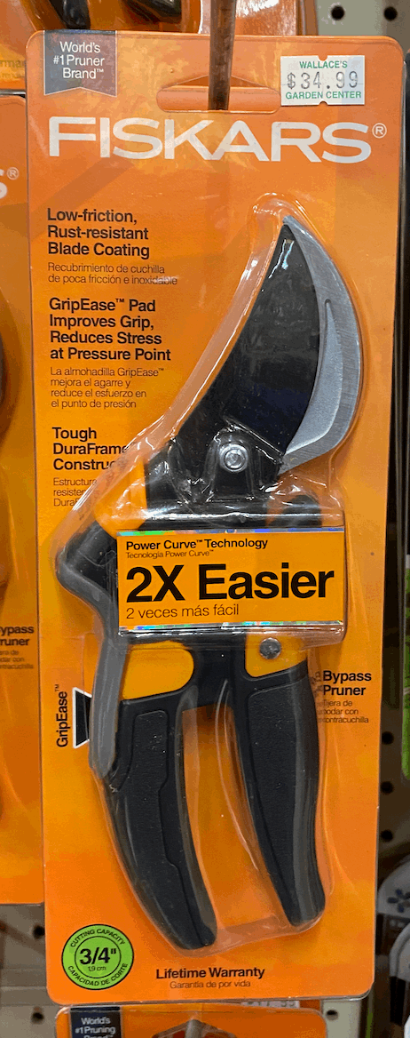 Fiskars Bypass Pruner - Wallace's Garden Center