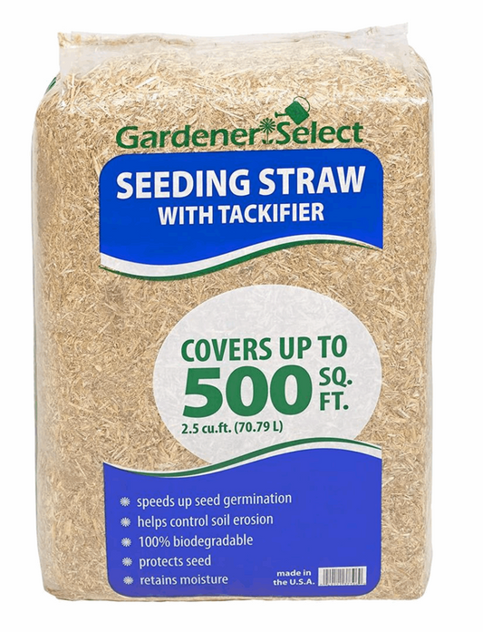 Gardeners Select Seeding Straw with Tackifier 2.5 cubic ft. - Wallace's Garden Center