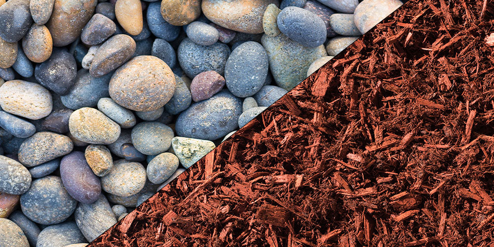 Wallace's Garden Center-Mulch vs. Rock When and How to Use Each One -river rock and mulch