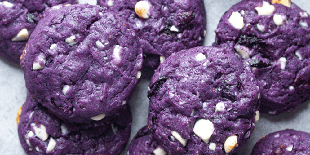 -blueberry white chocolate chip cookies