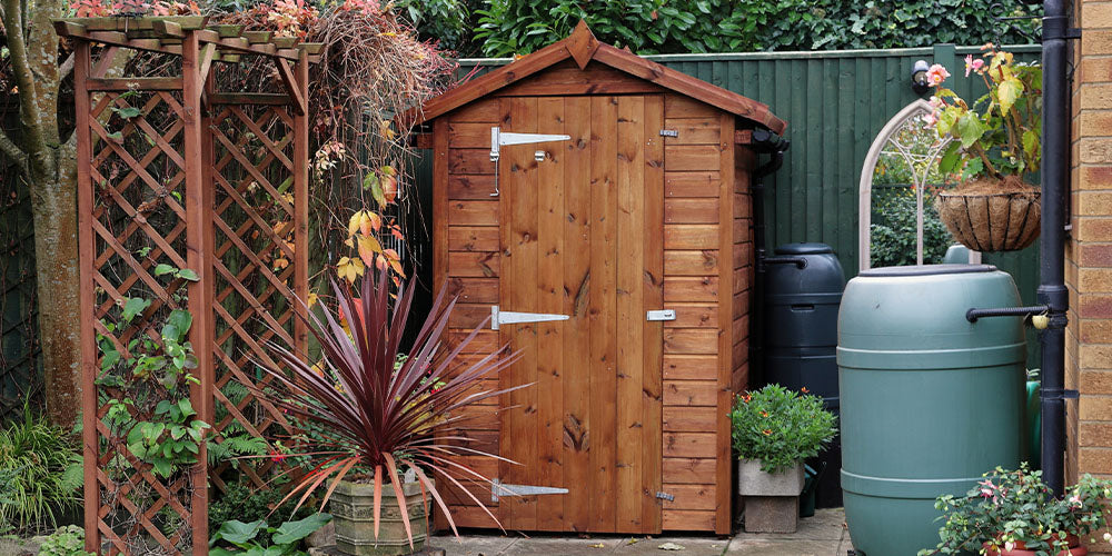 Wallace's Garden Center-How to Make an Outdoor Room-storage shed for kids toys